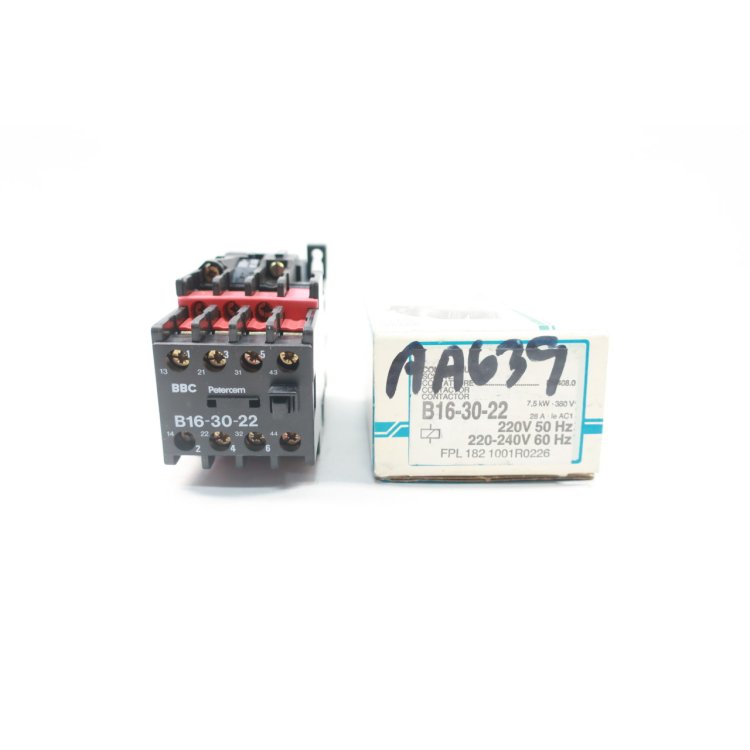 Bbc B16-30-22 Petercem Ac Contactor 220-240v-ac 28a Amp 5hp