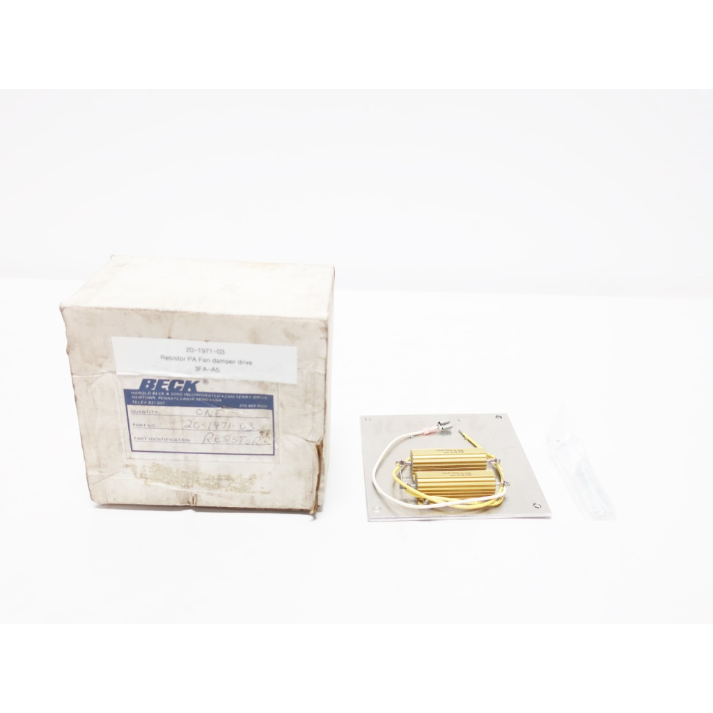 Beck 20-1971-03 50w 150ohm Resistor Plate Assembly