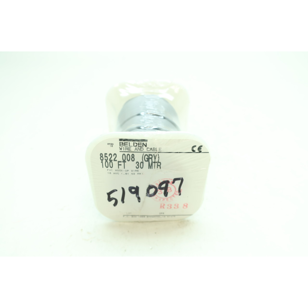 Belden 8522 008 Grey Wire 18awg 100ft