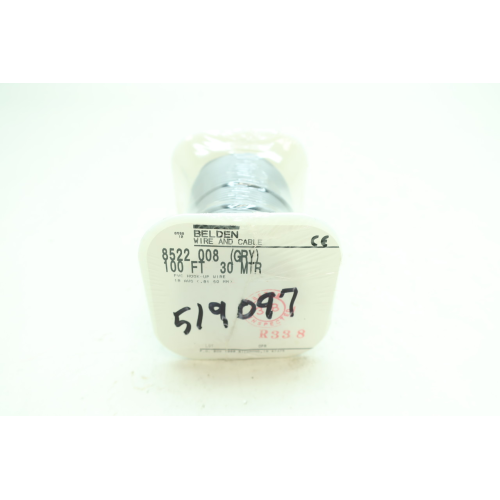 Belden 8522 008 Grey Wire 18awg 100ft