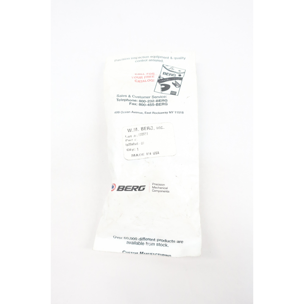 Berg TP20A8W6-20 Timing Sprocket 1/2in