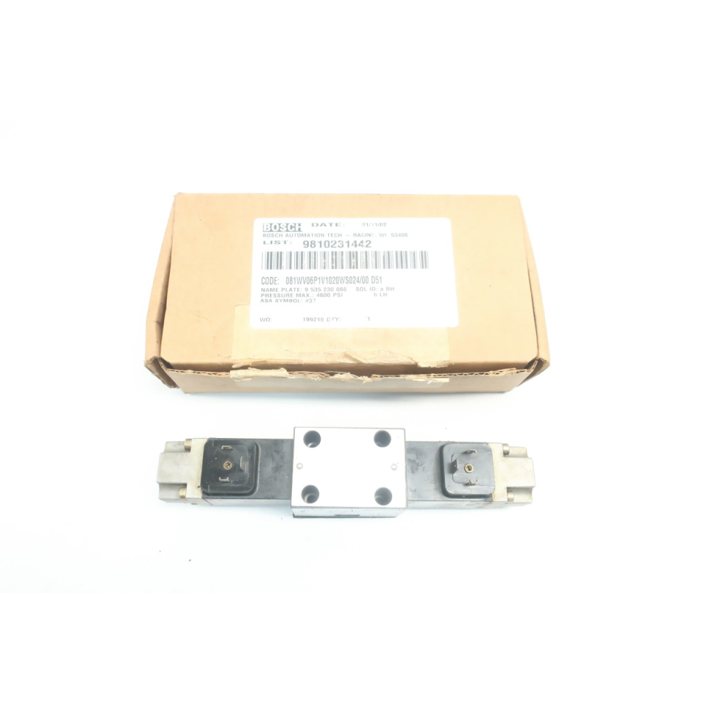 Bosch 081WV06P1V1020WS024/00A0 Directional Control Valve 4600psi