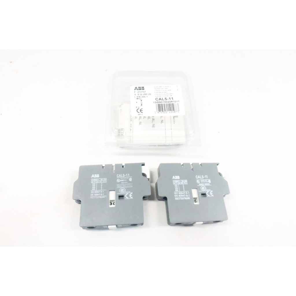 Box Of 2 Abb CAL5-11 Auxiliary Contact Blocks