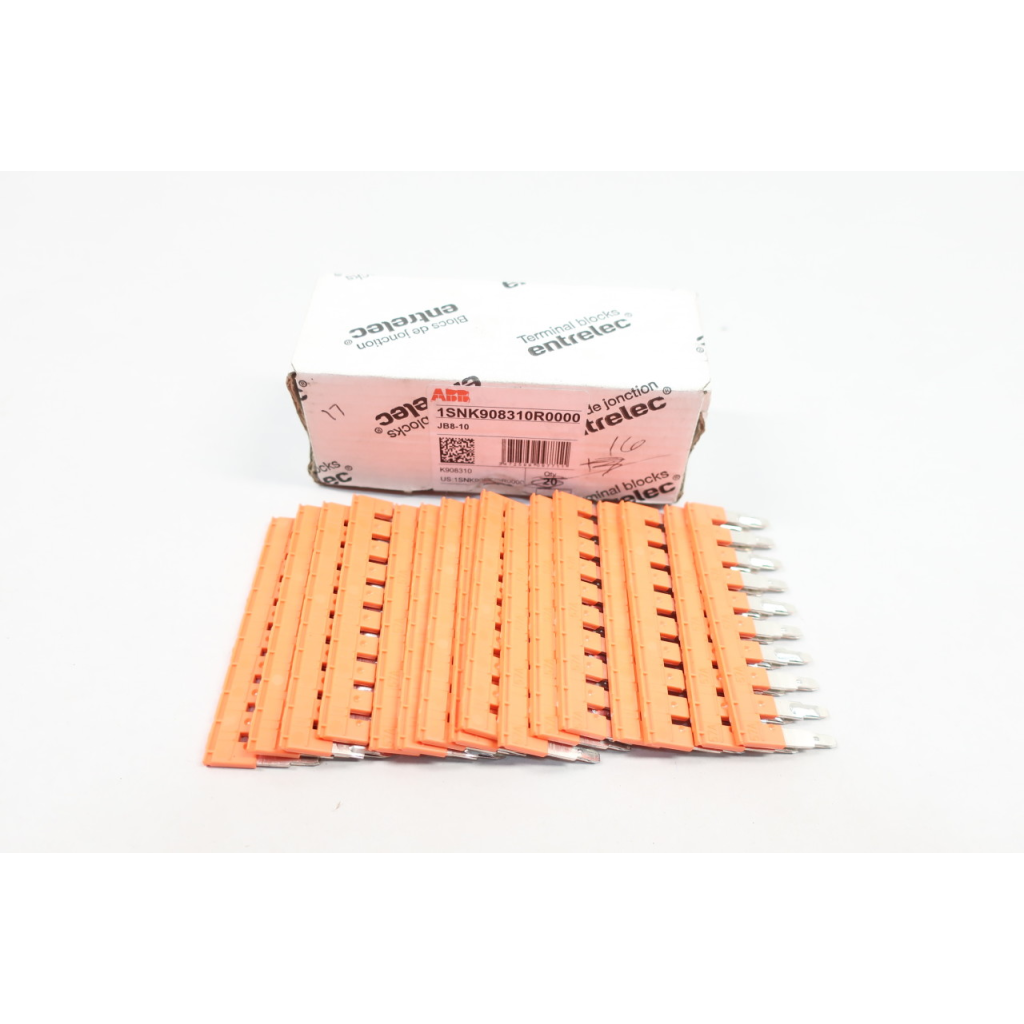 Box Of 16 Abb JB8-10 1SNK908310R0000 Terminal Jumper Bar