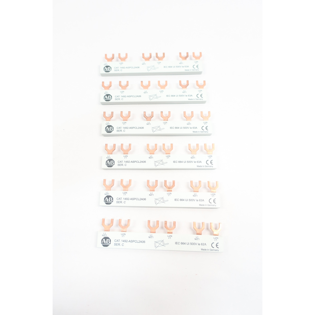 Box Of 6 Allen Bradley 1492-ASPCL2A06 Busbar