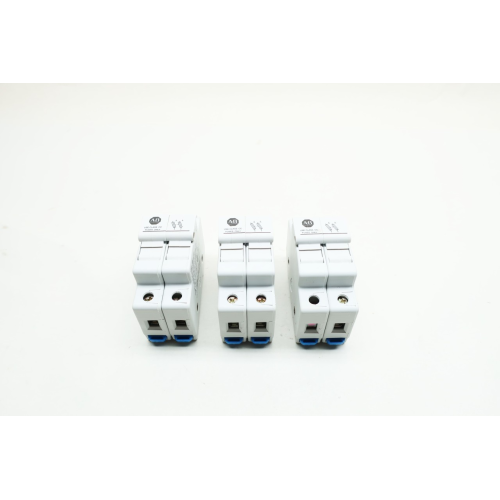 Box Of 3 Allen Bradley 1492-FB2C30 Fuse Holder 600v 2p 30a Amp Ser A