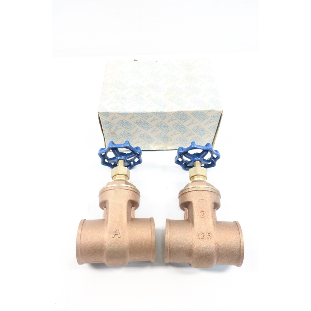Box Of 2 American Valve M-300S Manual Bronze Wedge Gate Valve 2in Solder 125