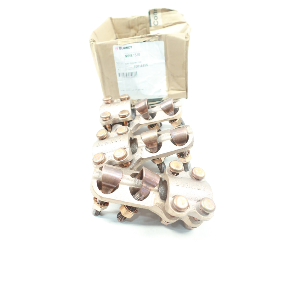 Box Of 3 Burndy NVVE1530 Straight Electrical Splice 1/0awg