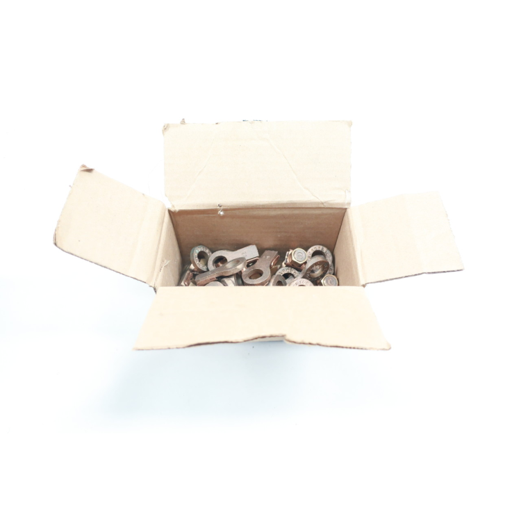 Box Of 25 Burndy QDA8CCG7 Qiklug 1 Hole Terminal Connector