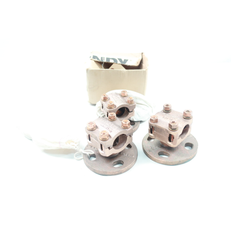 Box Of 3 Burndy UH14-3 Bus Support Connector