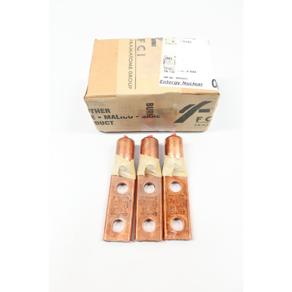 Box Of 3 Burndy YGHA292N Hylug Grounding Terminal