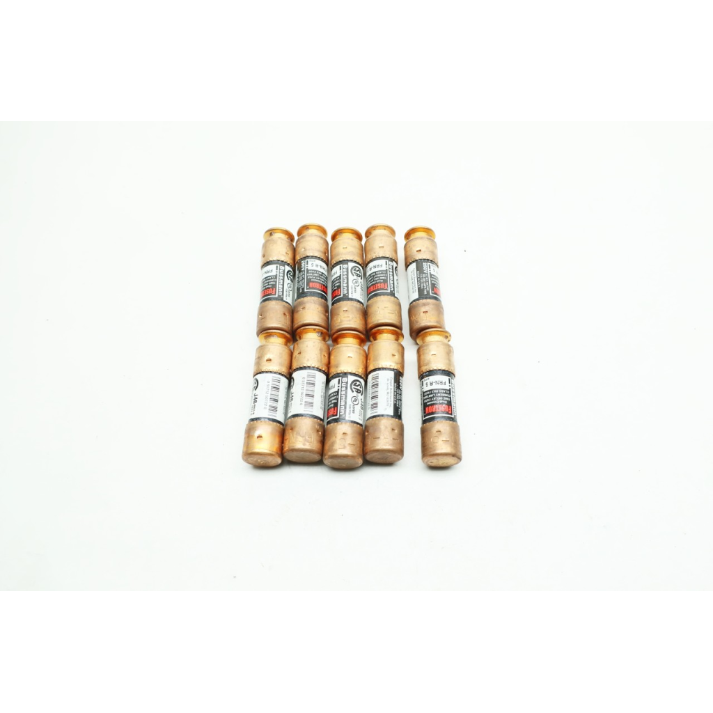 Box Of 10 Buss FRN-R-5 Fusetron Cartridge Fuse 250v Rk5 5a Amp