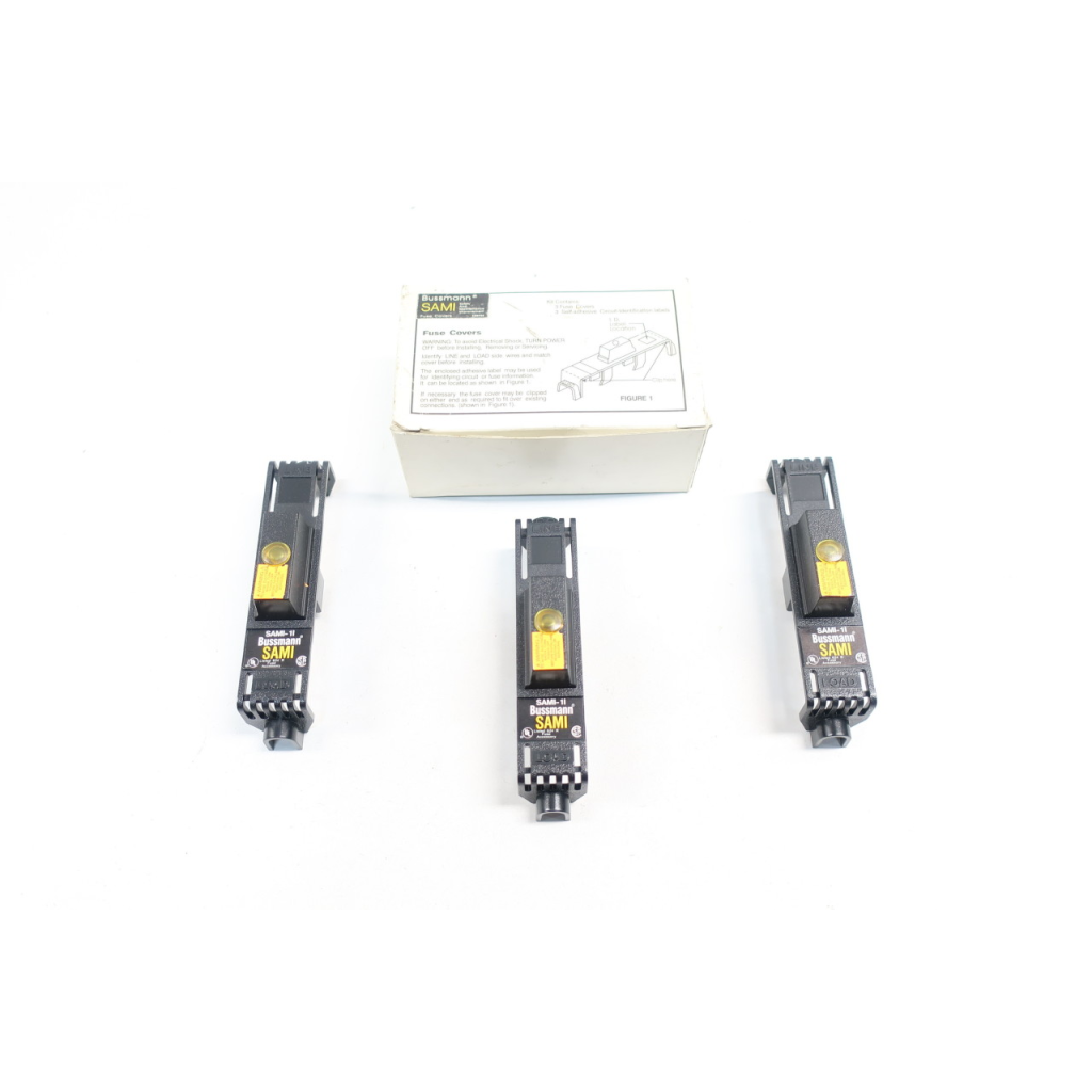 Box Of 3 Bussmann SAMI-1I Indicating Fuse Cover