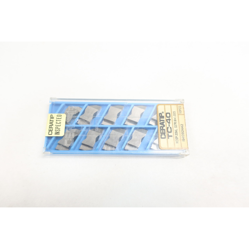 Box Of 10 Ceratip TC-40 KCGP-3094L Carbide Insert