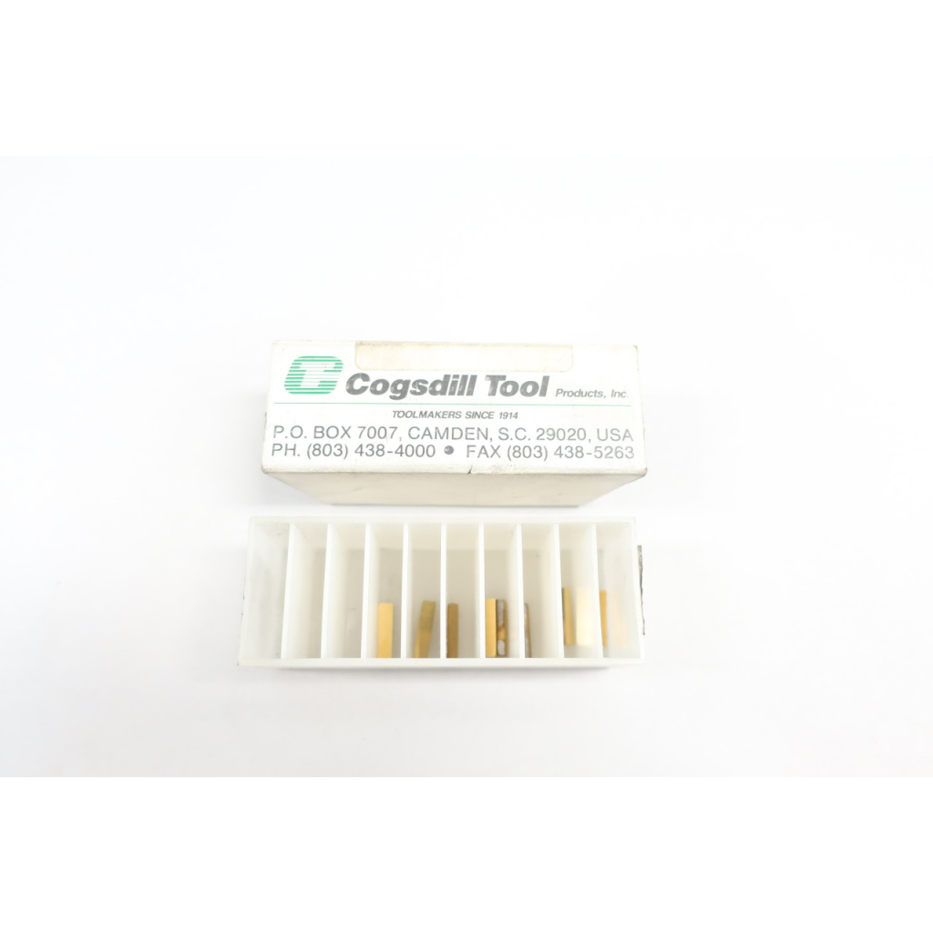 Box Of 8 Cogsdill G19 C1.3 12deg Bld-tin Coat Carbide Insert