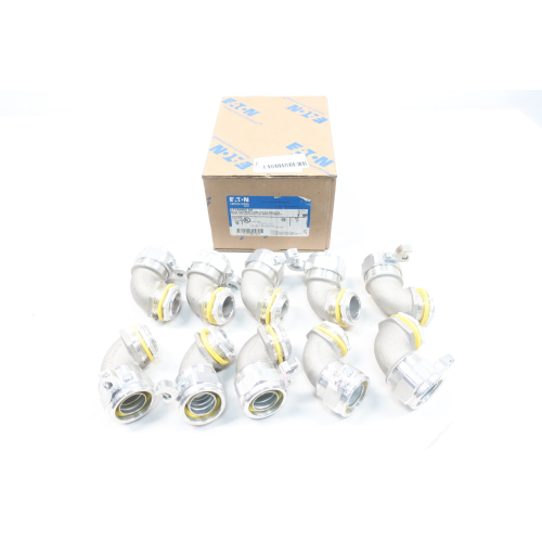 Box Of 10 Crouse Hinds LT10090G SA 90deg Grounding Connector 1in