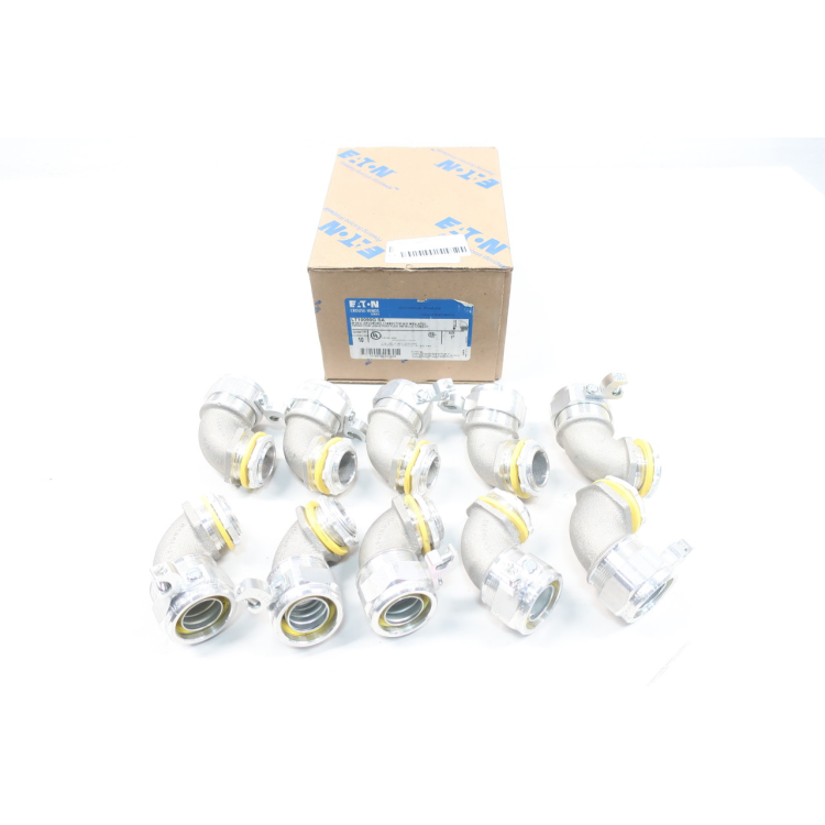 Box Of 10 Crouse Hinds LT10090G SA 90deg Grounding Connector 1in