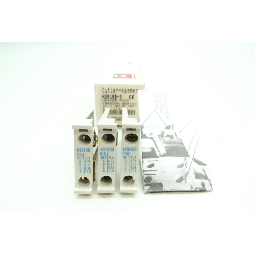 Box Of 3 Cutler Hammer H2010B Freedom Overload Heater Element 6.75-11.0a Box Of 3 Cutler Hammer H2010B Freedom Overload Heater Element 6.75-11.0a