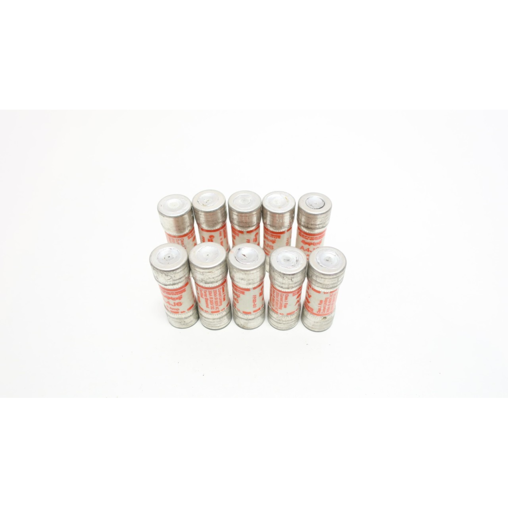 Box Of 10 Ferraz Shawmut A4J6 Amp-trap Cartridge Fuse J 6a Amp 600v-ac 300v-dc