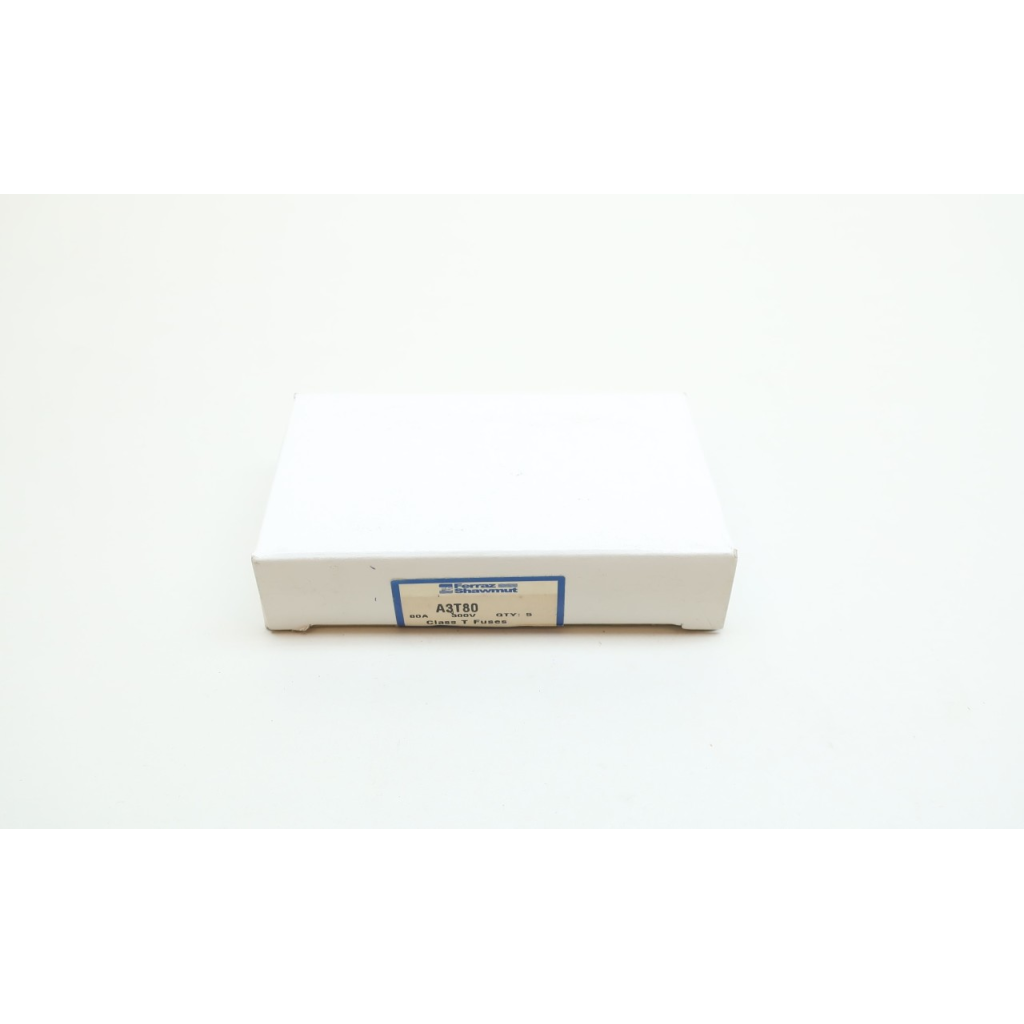 Box Of 5 Ferraz Shawmut A3T80 Cartridge Fuse T 80a Amp 30v-ac 160v-dc