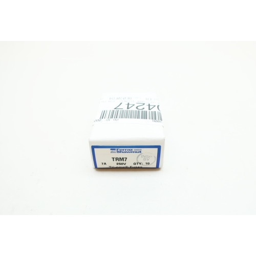 Box Of 10 Ferraz Shawmut TRM7 Tri-onic Cc 7a Amp 250v-ac Fuse