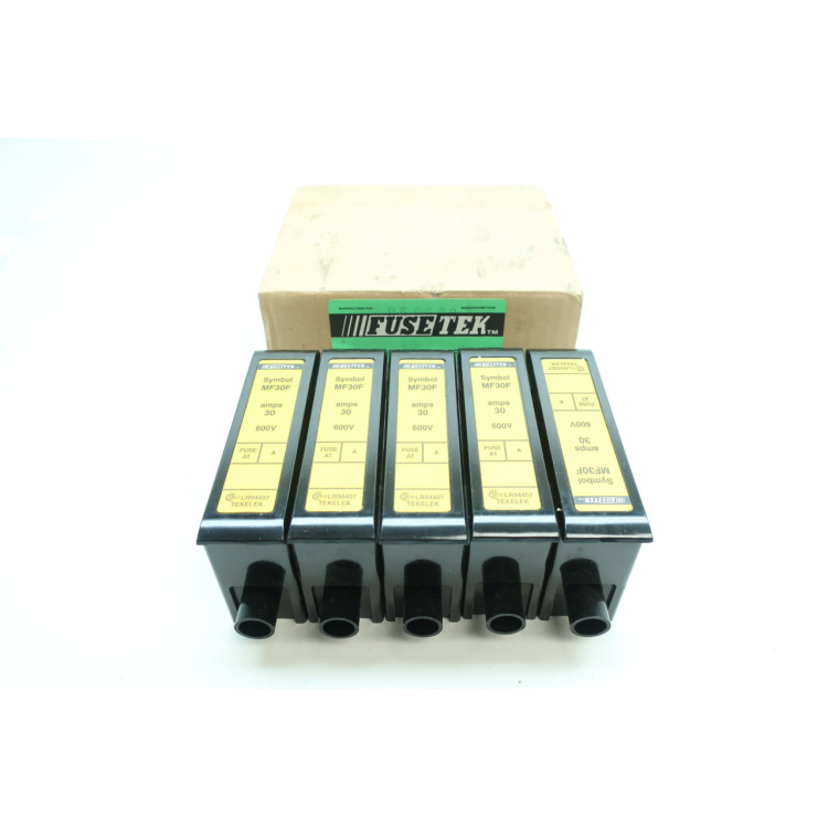 Box Of 5 Fusetek MF30F Fuse Holder 1p 30a 600v-ac