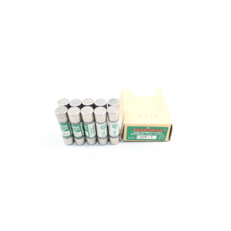 Box Of 8 Fusetron FNM-1 Dual-element Fuse 1a 250v-ac