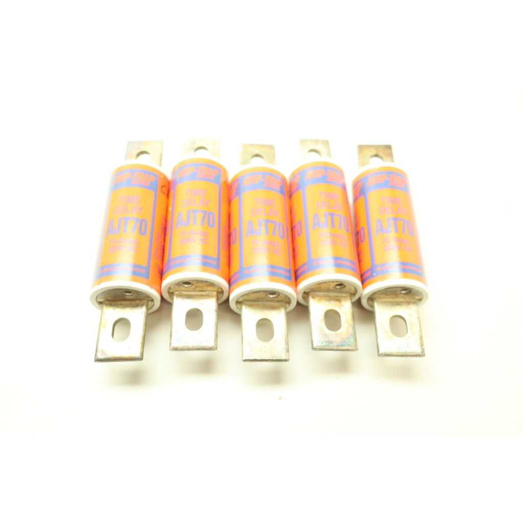 Box Of 5 Gould Shawmut AJT70 Blade Fuse Class J 70a 600v-ac