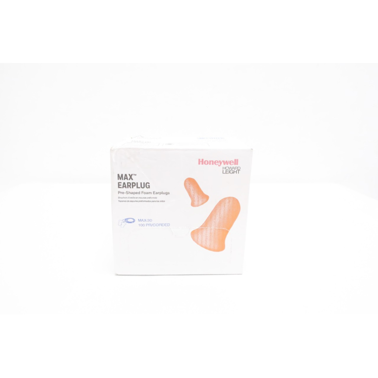 Box Of 100 Honeywell MAX-30 Max Corded Ear Plug 33db