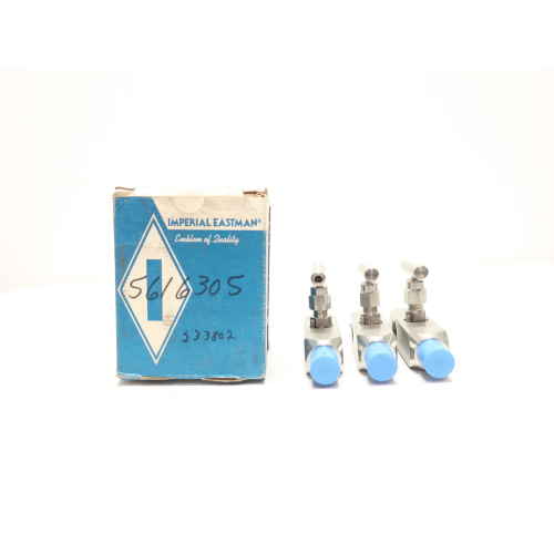 Box Of 3 Imperial-eastman 329GVG08 Stainless 6000psi 1/2in Needle Valve