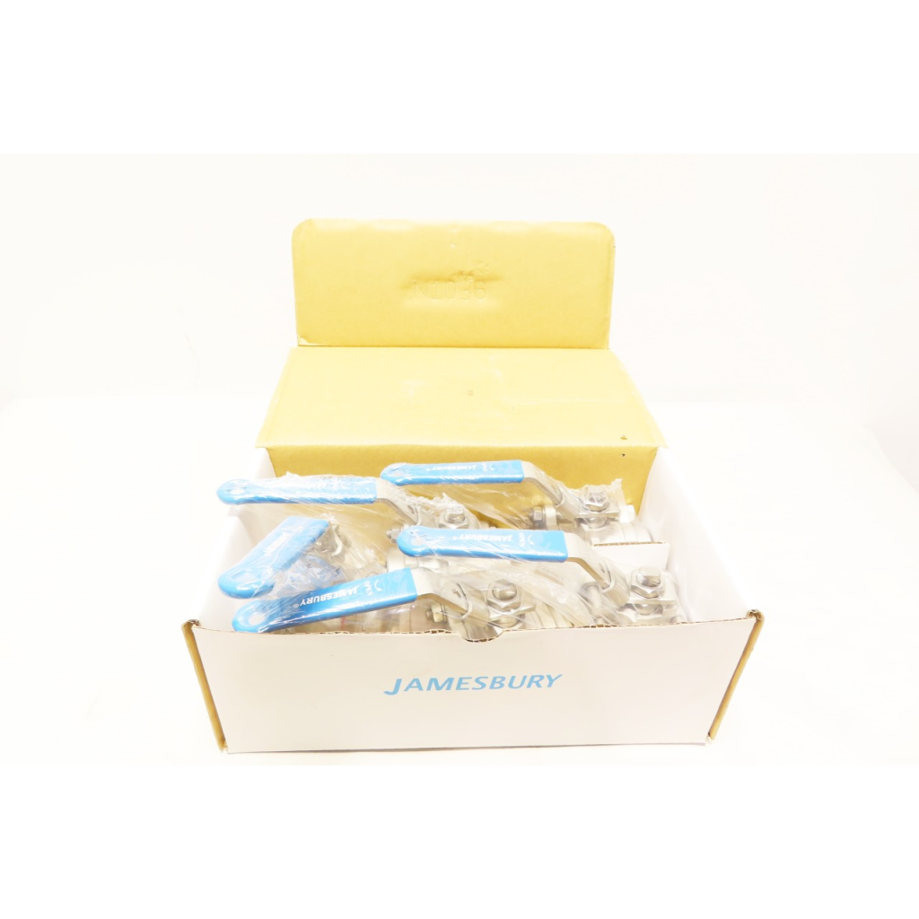 Box Of 5 Jamesbury 3C3600TT3 Manual Stainless Socket Weld 1-1/2in Ball Valve