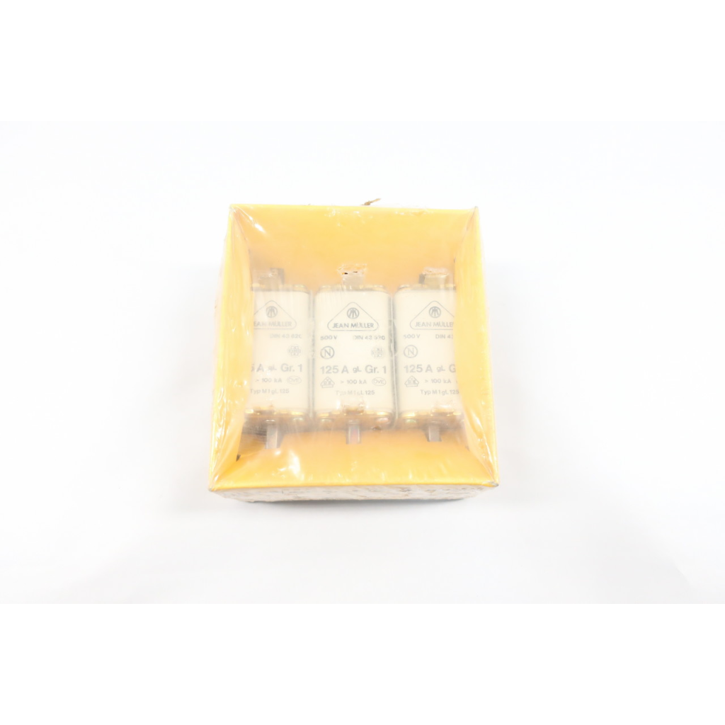 Box Of 3 Jean Muller M1GL125 Fuse 125a 500v-ac