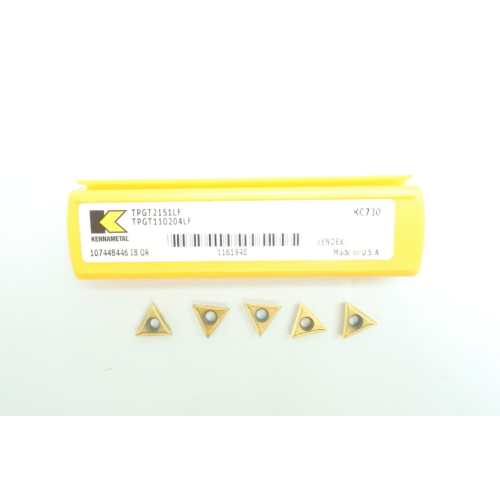 Box Of 5 Kennametal TPGT2151LF TPGT110204LF Carbide Insert