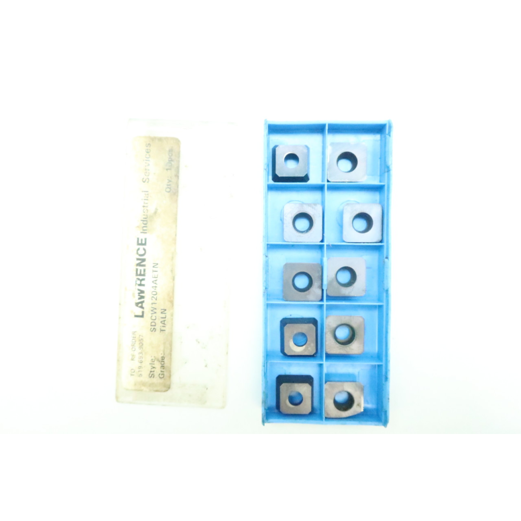 Box Of 10 Lawrence Metal SDCW1204AETN Carbide Insert