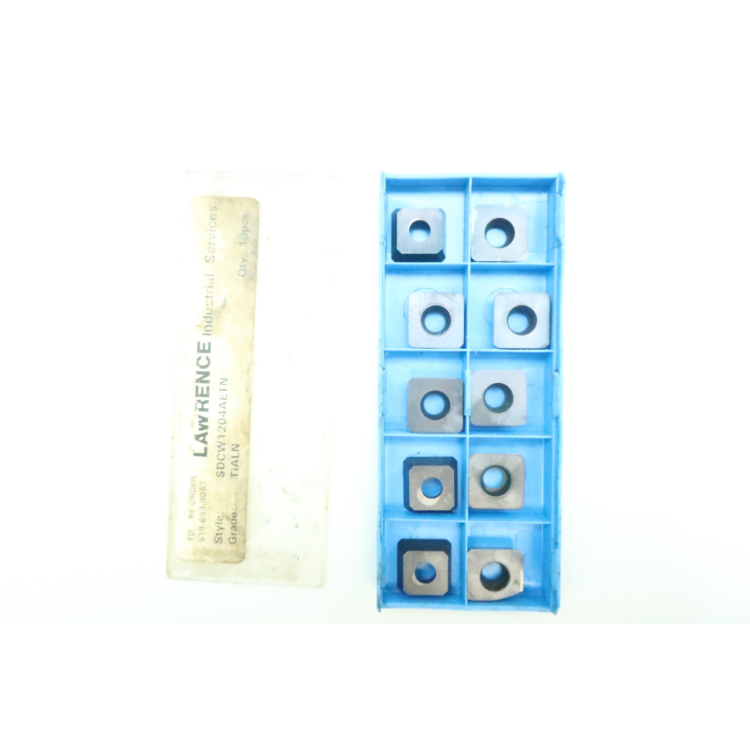 Box Of 10 Lawrence Metal SDCW1204AETN Carbide Insert