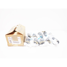 Box Of 10 Leviton 6018 15/20a Amp Black Straight Blade Boot Connector