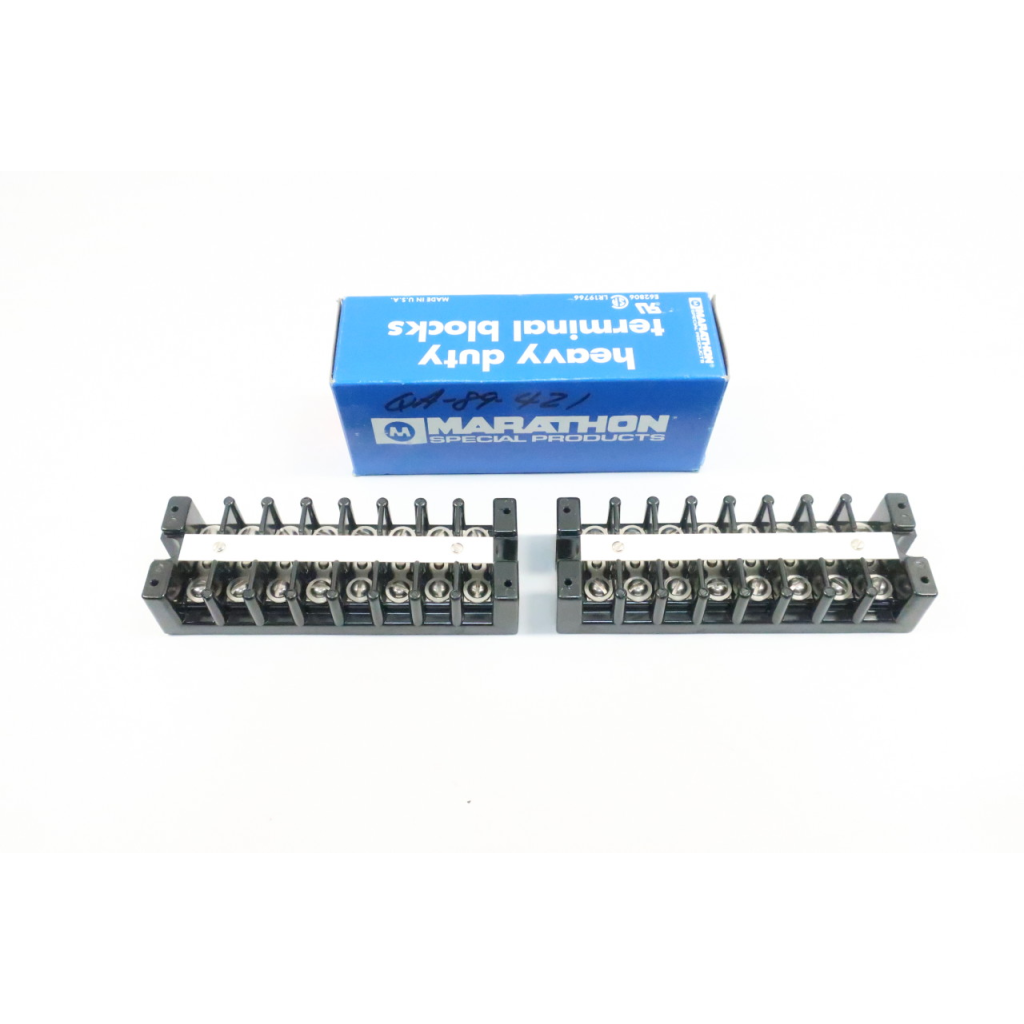 Box Of 2 Marathon 1508 Terminal Blocks 600v-ac