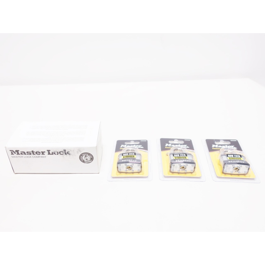 Box Of 3 Master Lock 1DCOM Commercial Padlock