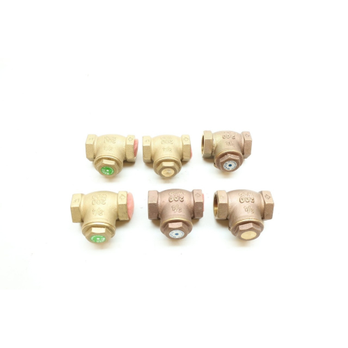 Box Of 10 Matco 521T04 Swing Check Valve Brass Threaded 3/4in Npt