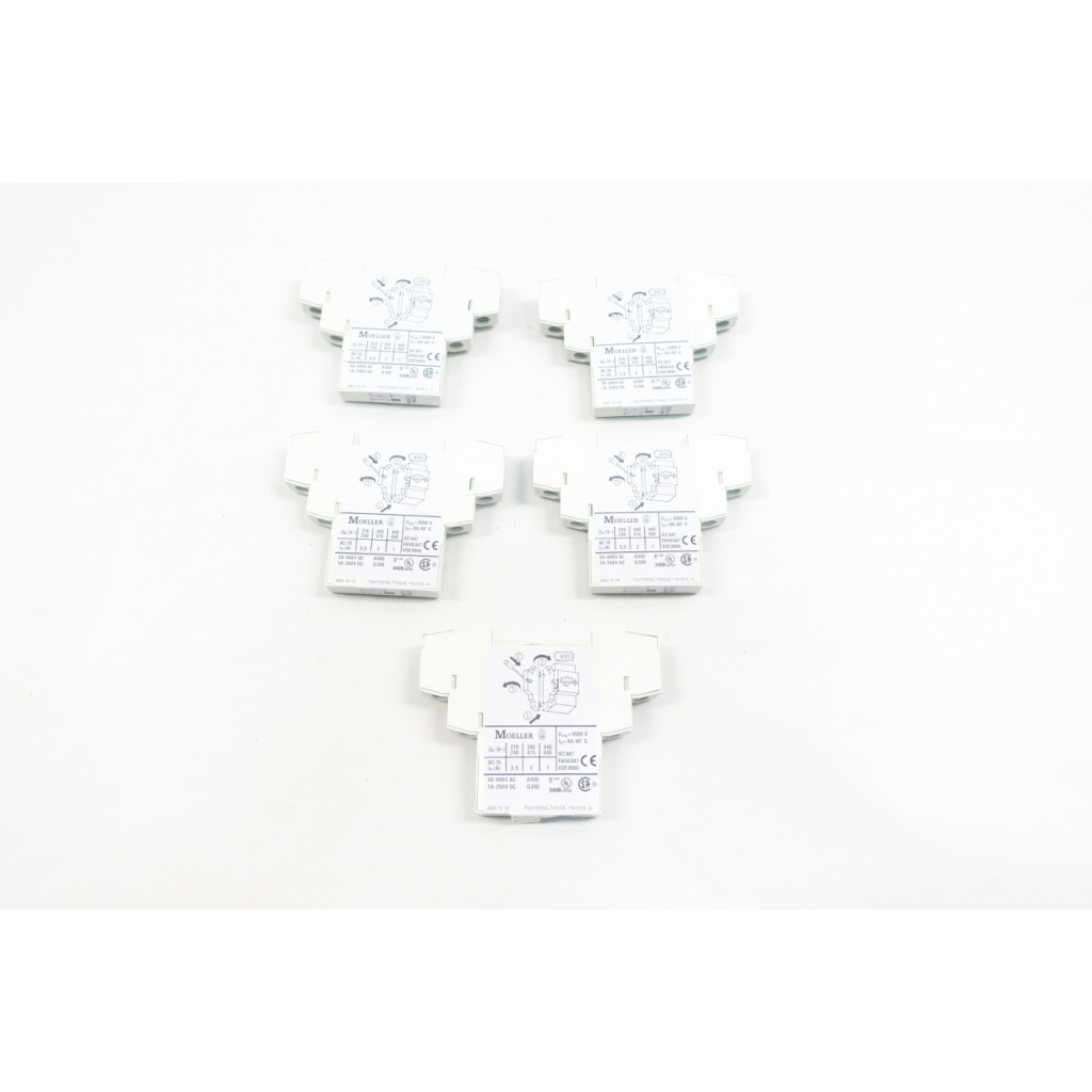 Box Of 5 Moeller NHI11-PKZ0 Auxiliary Contact Block