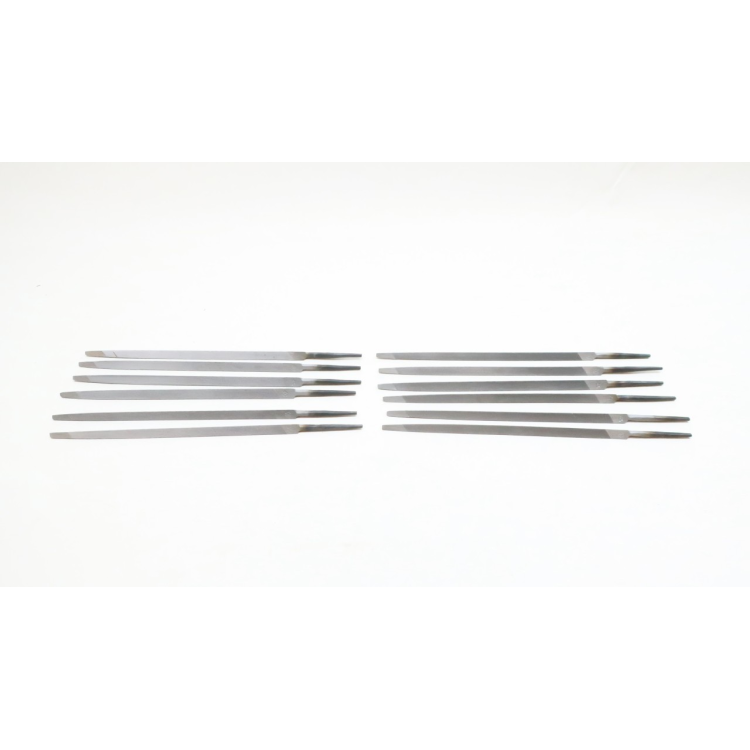 Box Of 3 Nicholson 14665M Extra Slim Taper File 6in
