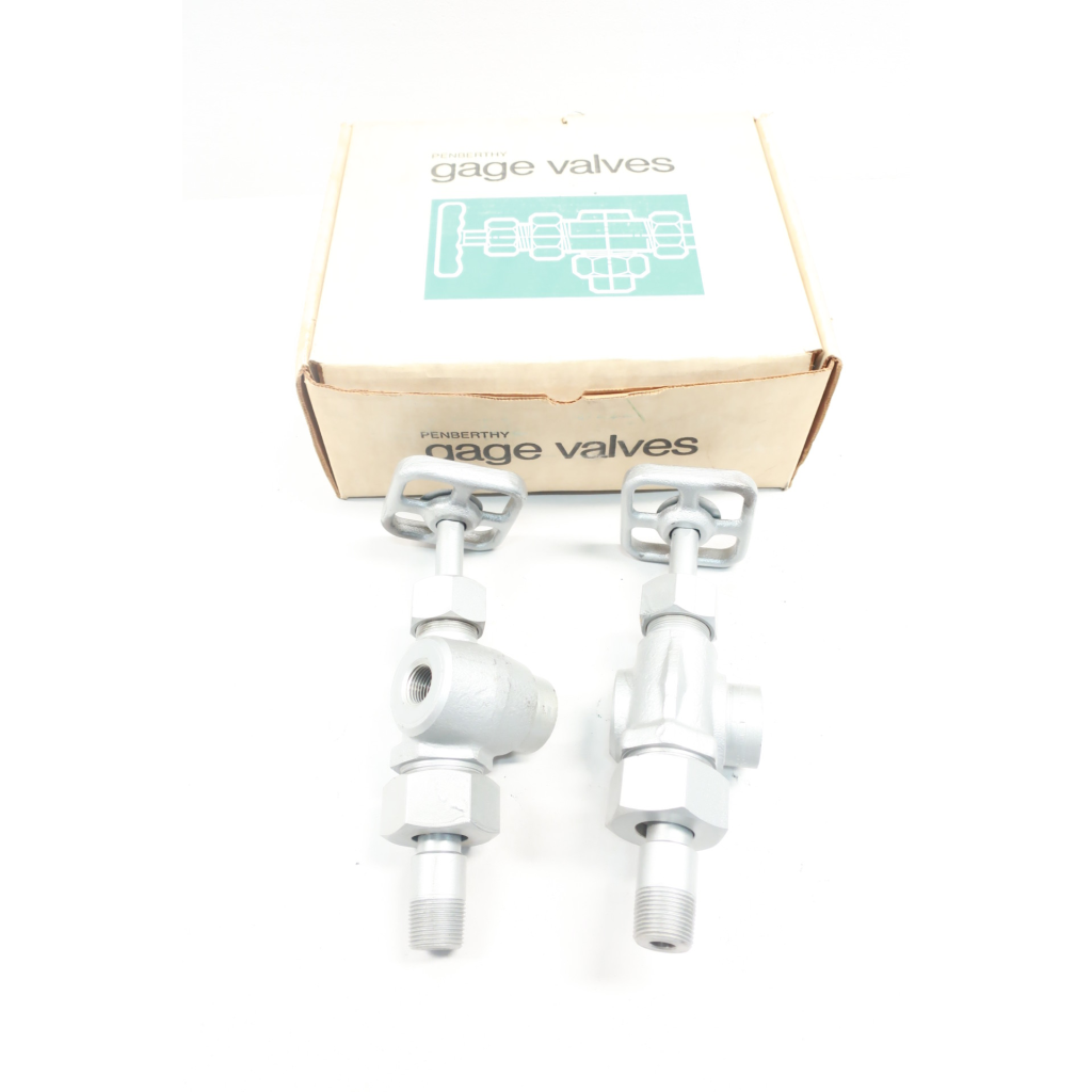 Box Of 2 Penberthy 64810-500 Manual Steel Gage Valve 4000psi 3/4in Npt