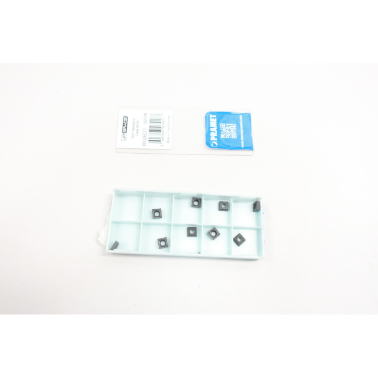Box Of 9 Pramet SCET 060204-SD Carbide Insert