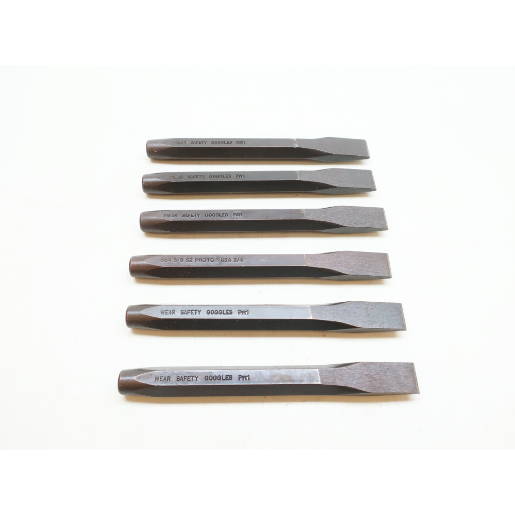 Box Of 6 Proto J86A5/8S2 3/4in Cold Chisel