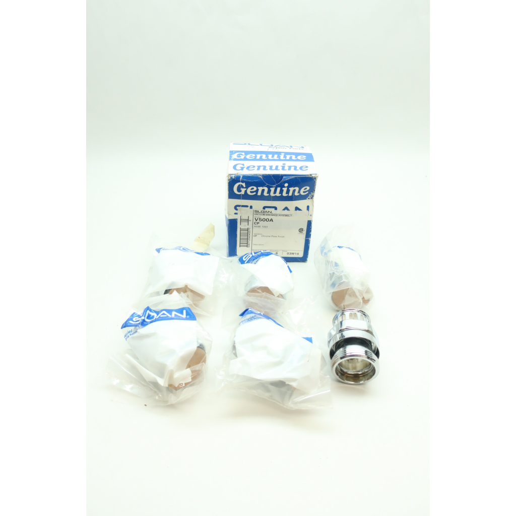 Box Of 6 Sloan V500A Chrome Plate Vacuum Breaker Repair Kit