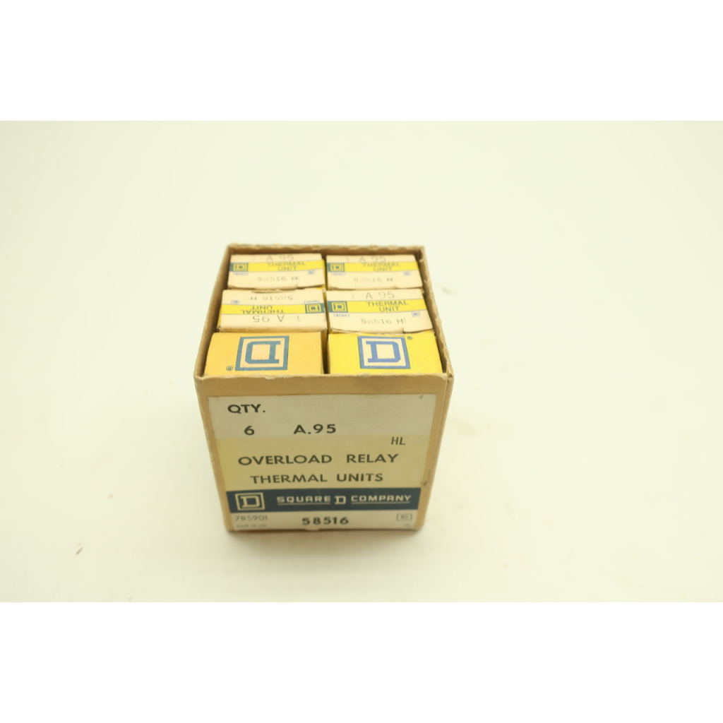 Box Of 6 Square D A95 Overload Relay Heater Element