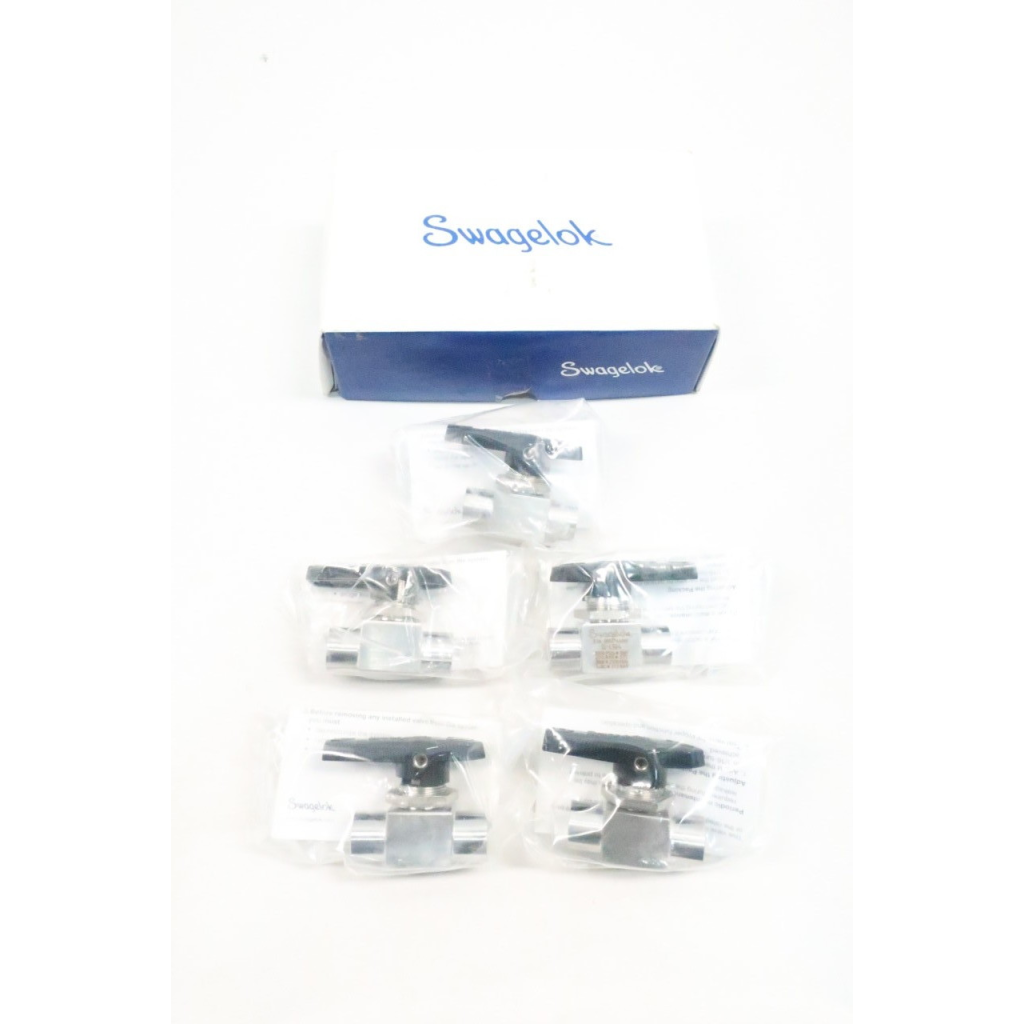 Box Of 5 Swagelok SS-43GF4 Manual Stainless Ball Valve 1/4in Npt