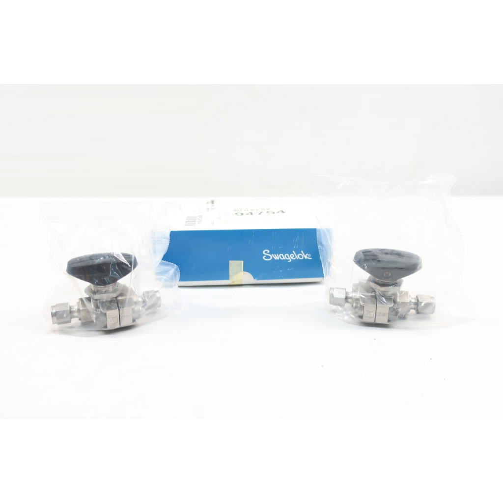 Box Of 2 Swagelok SS-33PS4 Manual Stainless Ball Valve 1/4in