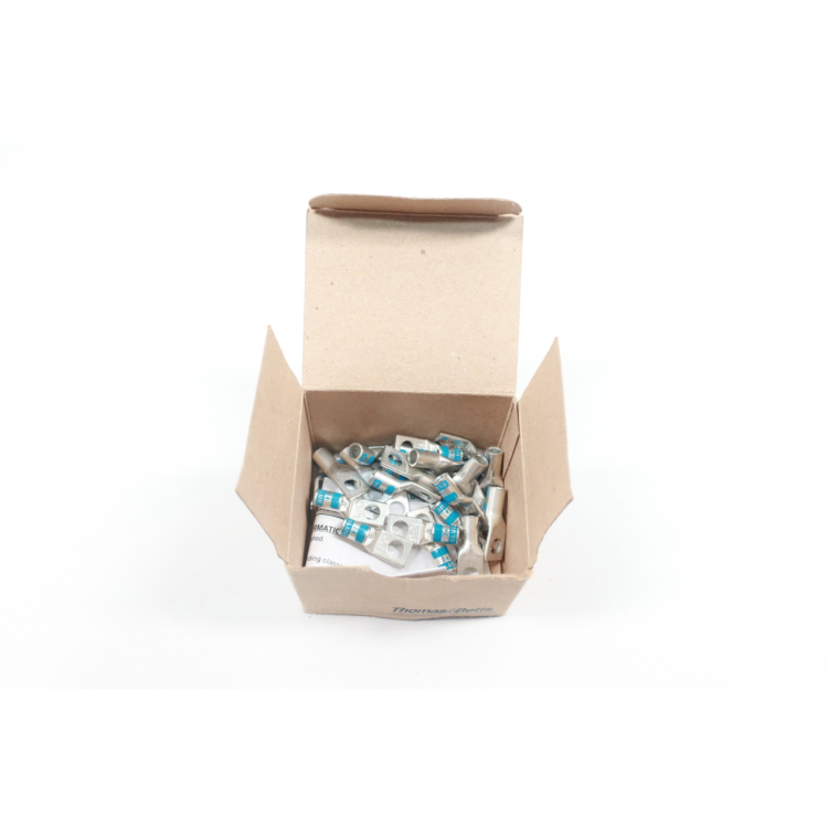 Box Of 28 Thomas&betts 54105 Color-keyed Copper Lug 1/4in