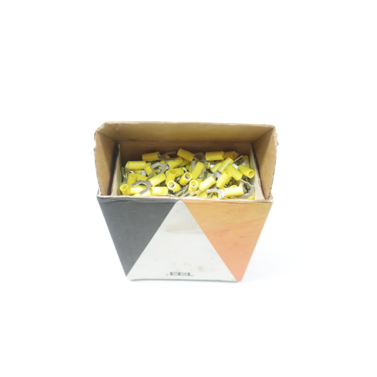 Box Of 500 Thomas&betts RC1167 Sta-kon Vinyl Insulated Fork Terminal